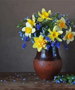 Jug And Daffodils paint by numbers