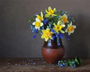 Jug And Daffodils paint by numbers