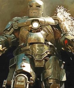 Aesthetic Iron Man Mark 1 paint by numbers