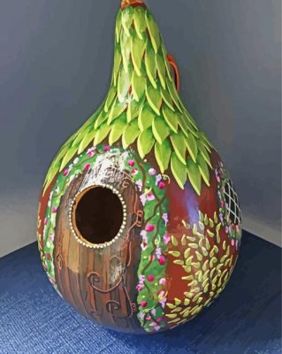 Aesthetic Painted Gourd paint by numbers