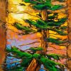 Aesthetic Pine Tree paint by numbers