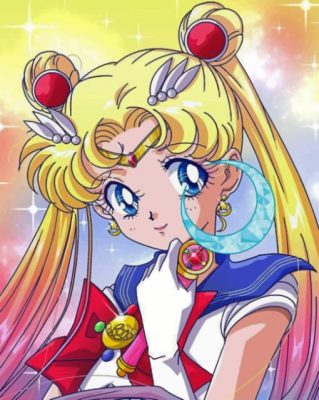 Aesthetic Sailor Moon Aest hetic Sailor Moon paint by numbers