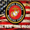 Aesthetic United States Marine Corp Logo paint by numbers