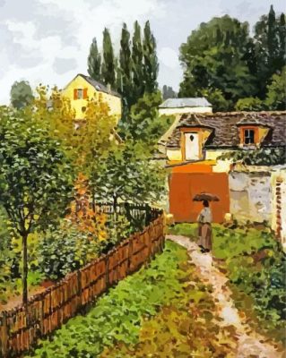 Alfred Sisley Garden Path paint by numbers