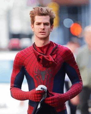 andrew garfield spider man paint by number