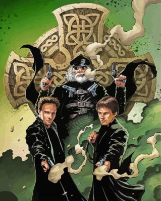 Boondocks Saints Illustration Poster Paint By Numbers - Numeral