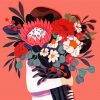 bouquet of flower illustrations paint by numbers