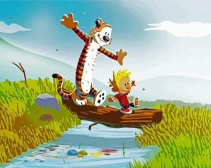 Calvin And Hobbes Art paint by numbers