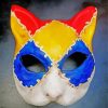 Cat Harlequin Mask Paint by numbers