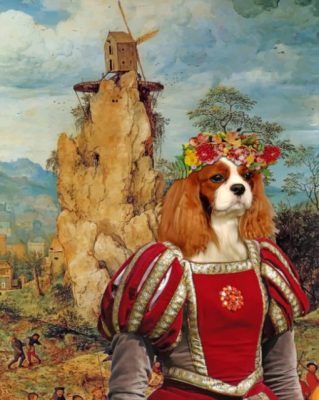 King Charles Cavalier paint by number