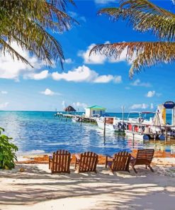 Caye Caulker paint by numbers