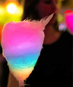 colorful candy floss paint by number