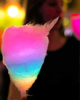 colorful candy floss paint by number