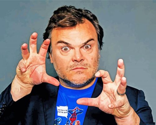 cool jack black paint by numbers