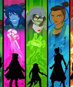 Critical Role Characters Art paint by numbers