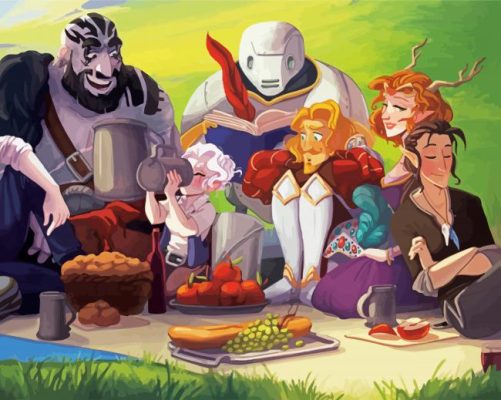Critical Role Picnic paint by numbers