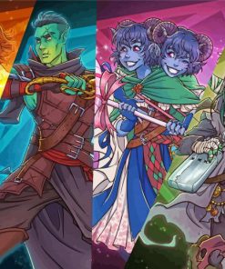 Critical Role The Mighty Nein Piant by numbers