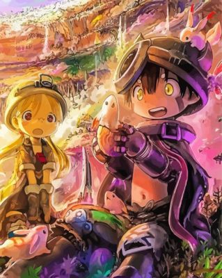 Cute Made In Abyss Anime paint by numbers