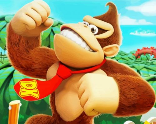 Donkey Kong Ape Paint By Numbers - Numeral Paint Kit