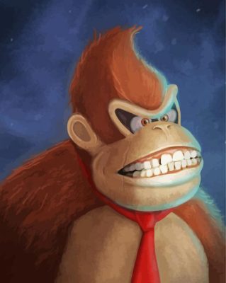 Donkey Kong Art paint by numbers
