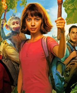 Dora And The Lost City Paint by numbers
