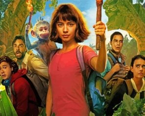 Dora And The Lost City Paint by numbers