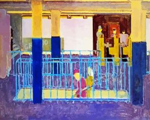 entrance to subway by Rothko paint by number