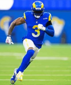 Footballer Odell Beckham Jr paint by numbers