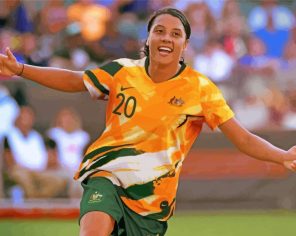 The Football Player Sam Kerr paint by numbers