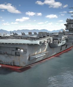 Grey Cvn 65 Military Ship paint by numbers