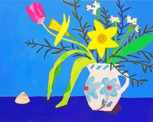 Jug And Wild DaffodilsJug And Wild Daffodils paint by numbers