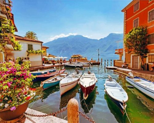 Lake Garda Italy paint by numbers