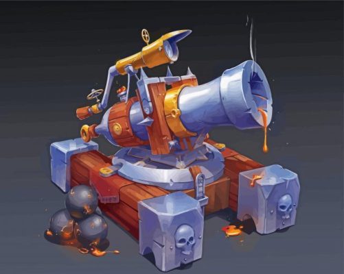 Lava Cannon Paint by numbers