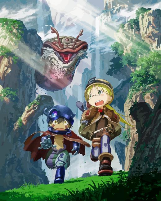 Made In Abyss Anime Characters Paint By Numbers - Numeral Paint Kit