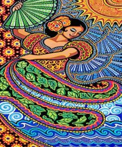 Mexican Woman Art paint by numbers