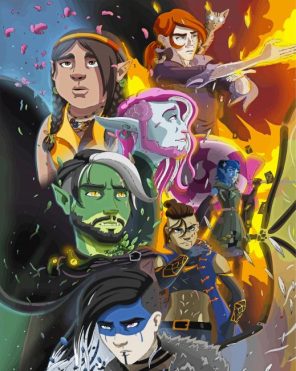 Mighty Nein Critical Role paint by numbers