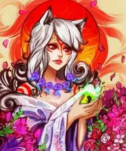 Okami Lady paint by numbers