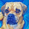 Puggle Dog Art paint by numbers