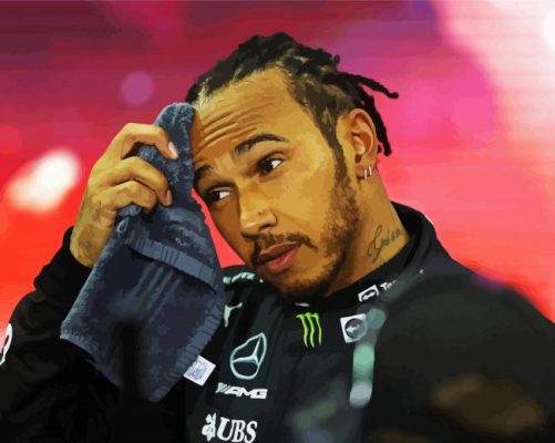 Race Car Driver Lewis hamilton paint by numbers