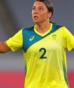 The Football Player Sam Kerr paint by numbers