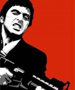 Scarface Illustration paint by numbers