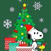 Snoopy Christmas With Gifts Paint by numbers