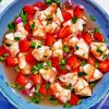 Tasty Ceviche Food paint by numbers