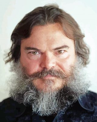 the american actor jack black paint by numbers
