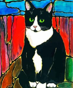 The Tuxedo Cat Pet paint by numbers