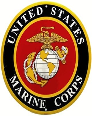 United States Marine Corp Logo paint by numbers