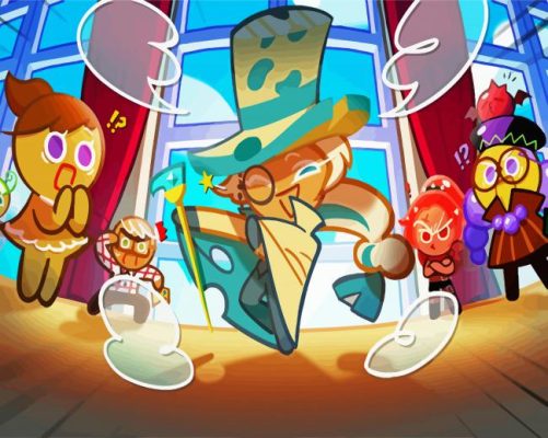 video game cookie run kingdom paint by numbers