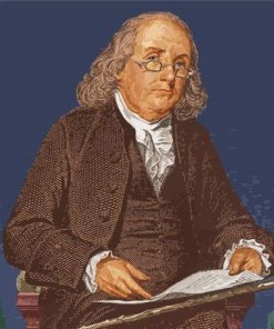 Vintage Ben Franklin paint by numbers