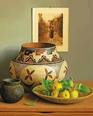 Vintage Native American Still Life paint by numbers