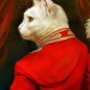 white Lord cat paint by number